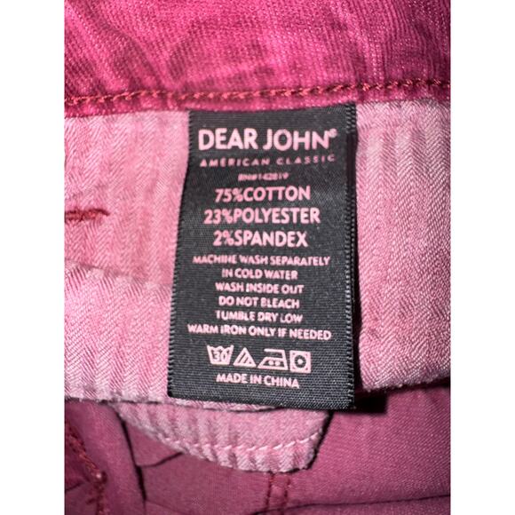 Dear John Plum Joyrich Comfort Skinny Pants Stretch Cotton Blend Size 29 - Picture 8 of 8